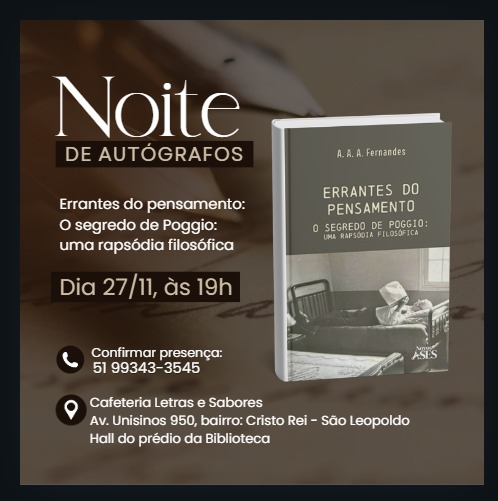 Noite de autógrafos na Unisinos